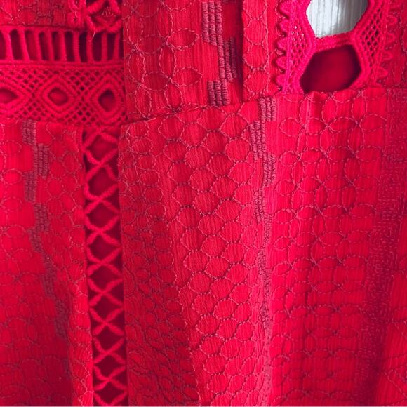 Free People Wherever You Go Red Mini Dress - Picture 3 of 7